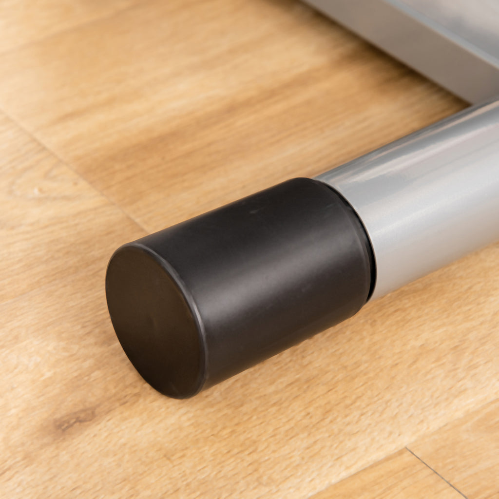 Stepper with LCD Monitor, Adjustable Handlebar and Elastic Bands, Made of Steel and ABS, 55x53x118-128 cm, Black and Silver