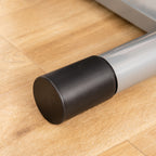 Stepper with LCD Monitor, Adjustable Handlebar and Elastic Bands, Made of Steel and ABS, 55x53x118-128 cm, Black and Silver