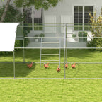 PawHut 4-Tier Chicken Perch for 4-6 Chickens Made of Wood and Galvanized Steel, Wood Color