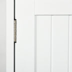 2 Door Bathroom Wall Cabinet with Open Shelf and 2 Wooden Drawers, White