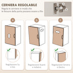 Wooden Microwave Cabinet with Shelf, Open Shelf, Drawer and Cabinet, 60x40x131 cm, White