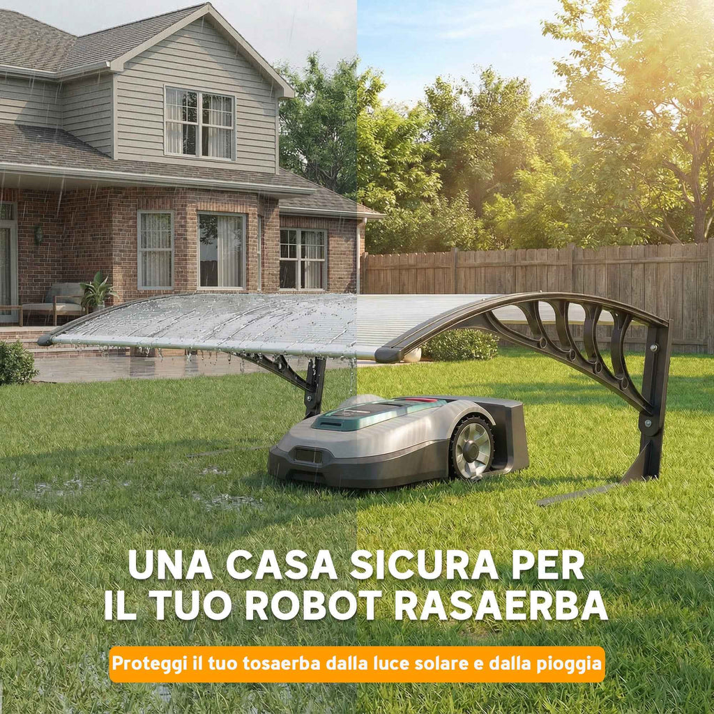Outsunny Waterproof and UV 30+ Outdoor Lawn Mower Shelter, Aluminum, 100x81x43 cm, White