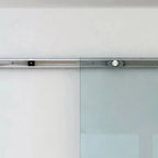 Internal Sliding Door in Frosted and Satin Glass with B3 Aluminum Track for Bathroom Kitchen Study Glass 205x 90x 0.8cm