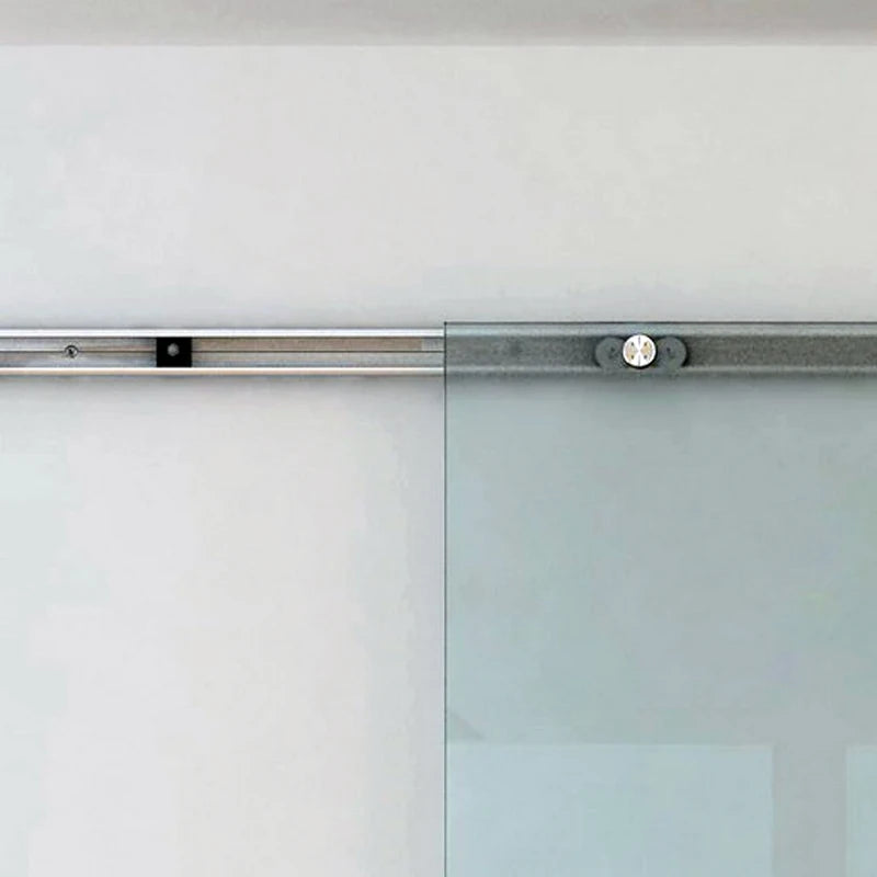 Internal Sliding Door in Frosted and Satin Glass with B3 Aluminum Track for Bathroom Kitchen Study Glass 205x 90x 0.8cm