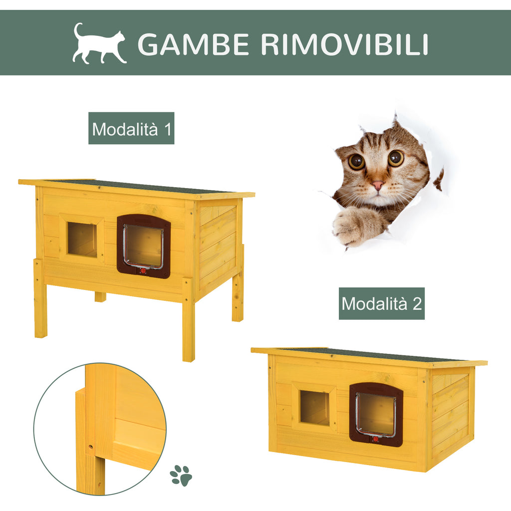 PawHut Kennel House for Pets in Fir Wood 70 x 51.5 x 60cm - Borgè