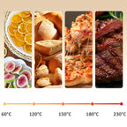 20L Fan-assisted Electric Mini Oven 1400W with Hot Air and Accessories, Cream