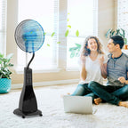 Misting Fan with 3L Tank, 3 Modes and 3 Speeds, 44.5x38.5x120 cm, Black