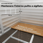 Metal Garden Shed with Sliding Doors and Padlock with Keys, 2.1x1.2x1.9m, Dark Grey