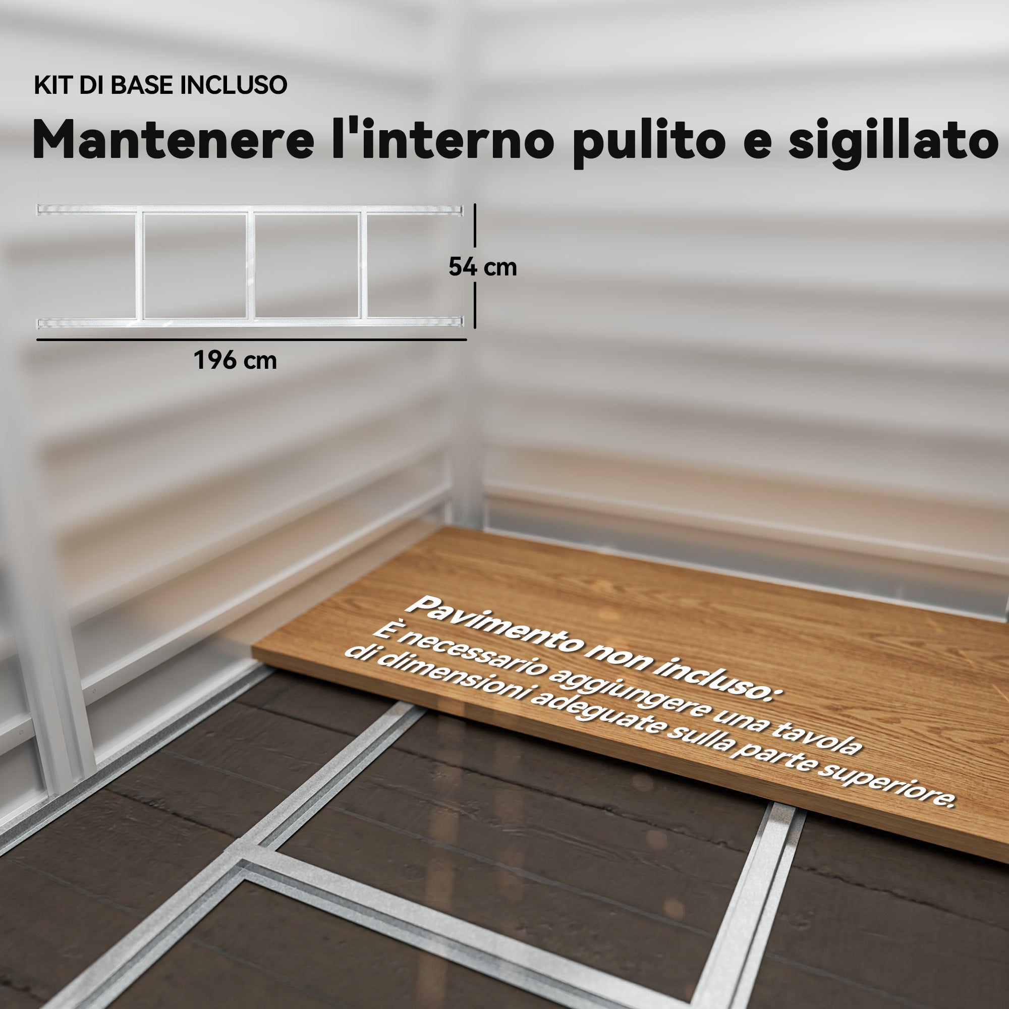 Metal Garden Shed with Sliding Doors and Padlock with Keys, 2.1x1.2x1.9m, Dark Grey