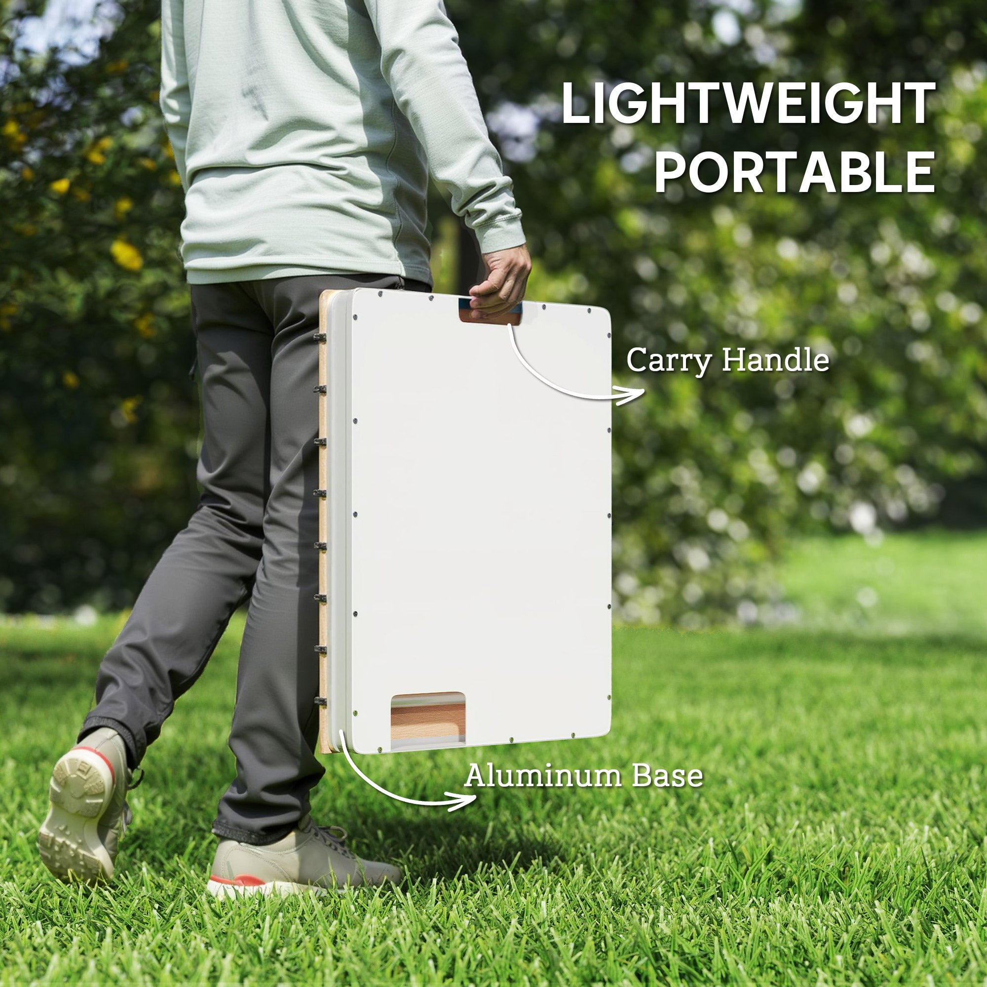 Portable Garden Shower with Height up to 4 m and Adjustable Water Jets, 70x55 cm, Wood