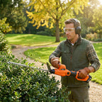 Outsunny Cordless Hedge Trimmer with 2 x 4000mAh Batteries and Aluminum Telescopic Pole