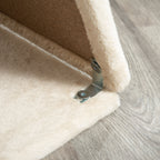 Cat Tree with Cat Bed, Kennel and Mat, Made of Wood, Plush and Sisal, 60x30x76 cm, Light Brown
