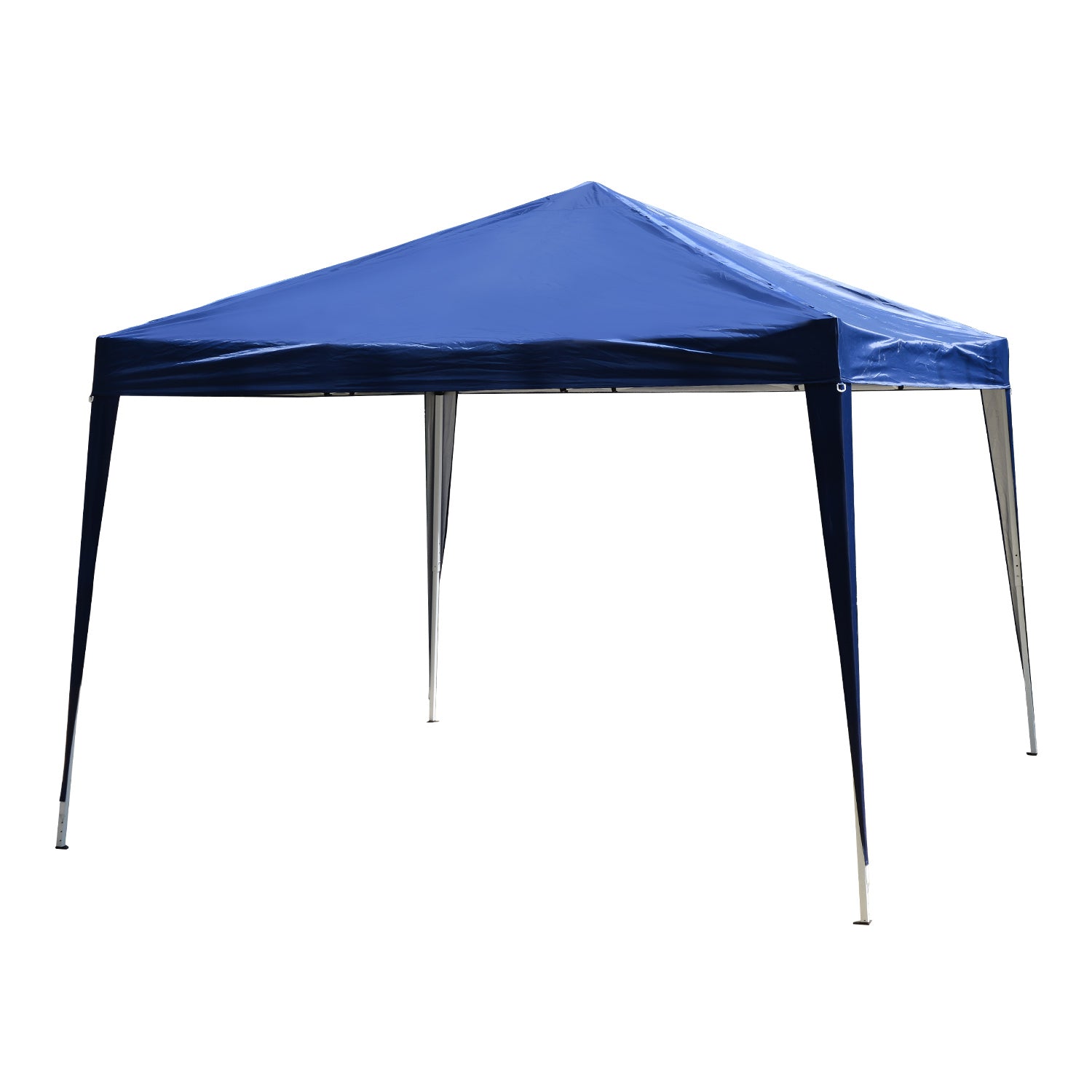 Garden Pop Up Gazebo Height Adjustable Marquee Party Tent Wedding Canopy with Carrying Bag, Blue 3x3m - Borgè