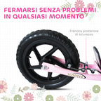 Kids Scooter for 5-12 Years Old with Rear Brake and Adjustable Handlebar, 120x52x80-88 cm, Pink