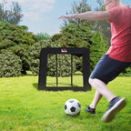 Foldable and Adjustable Outdoor Rebounder for Football, Baseball and Volleyball, 128x118x108-120 cm, Black