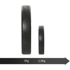 50kg Dumbbell Set (8x5kg, 4x1.5kg), Gym Weights with 12 Discs of 1.5kg, 5kg, 25mm, for Home Training