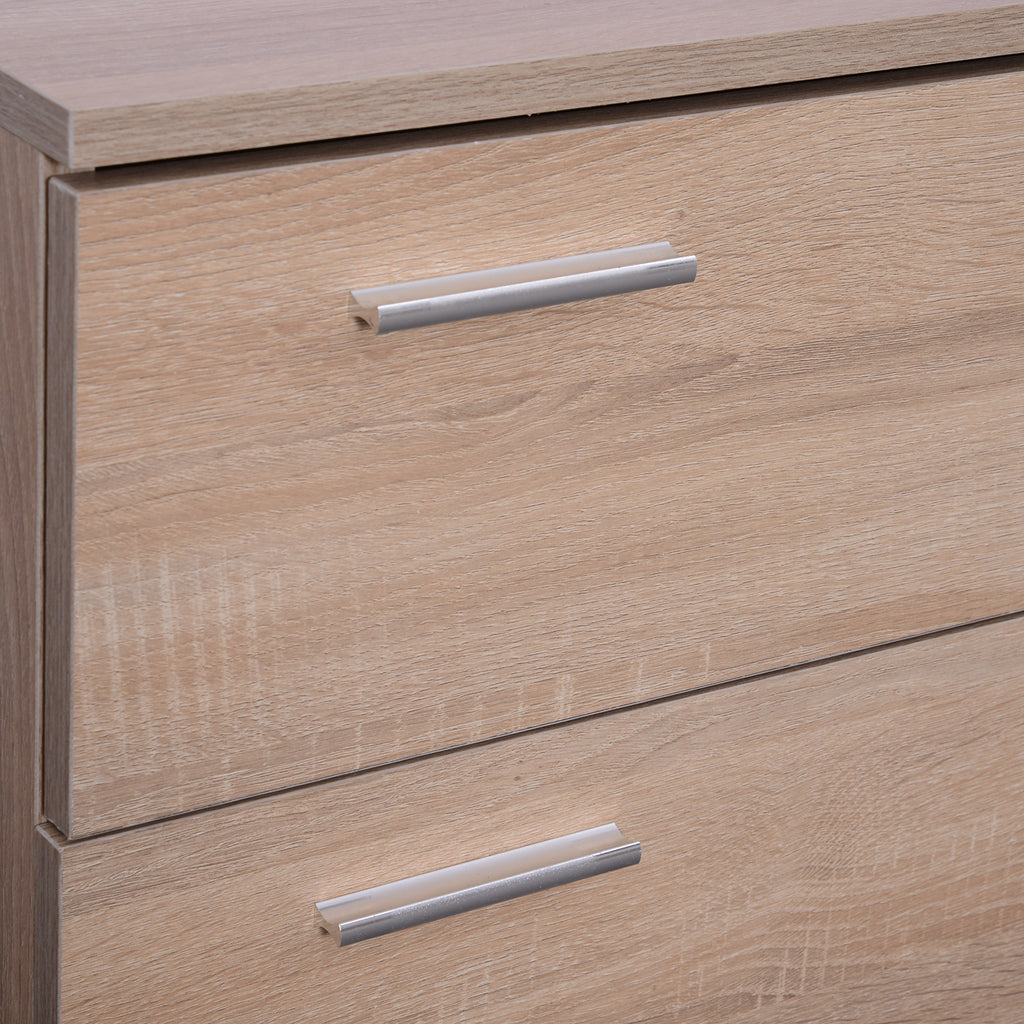 3-in-1 Wardrobe Furniture Set with Mirror and Shoe Rack for Entrance Hallway, Chipboard, 90 x 21.5 x 116cm, Oak