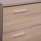 3-in-1 Wardrobe Furniture Set with Mirror and Shoe Rack for Entrance Hallway, Chipboard, 90 x 21.5 x 116cm, Oak