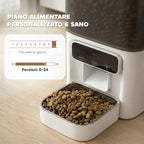 PawHut 4.5L Automatic Cat Food Dispenser with APP and Voice Recorder