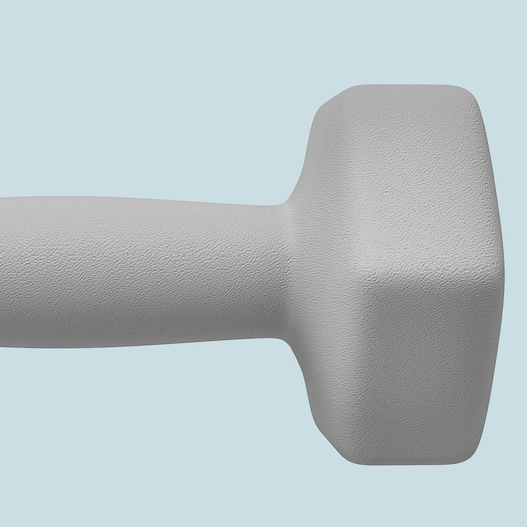 SPORTNOW Set of 2 Hex Dumbbells, 2x6 kg, Metal and Plastic, with Non-Slip Grip, 22x10x10 cm, Grey