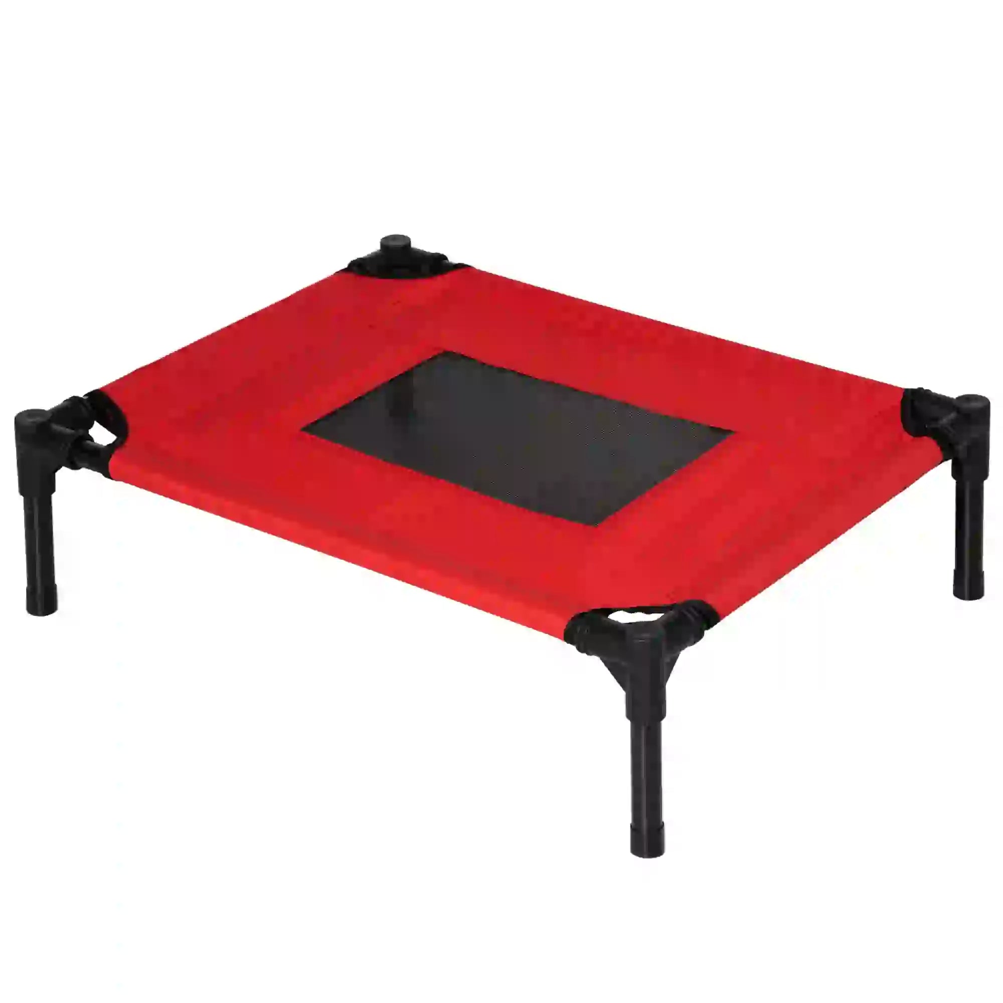 Summer Dog Bed for Dogs up to 11.3kg, Indoor and Outdoor, 61x46x18 cm, Red - Borge' Group Limited