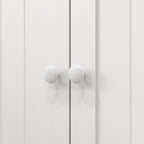 HOMCOM Kitchen Cabinet with 5 Central Shelves and 2 Side Shelves at 6 Levels, in MDF, 60x30x104 cm, White - Borgè