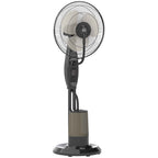 HOMCOM Misting Fan with 3.2L Tank, 3 Modes and 3 Speeds, 70° Oscillation, Timer, Remote Control