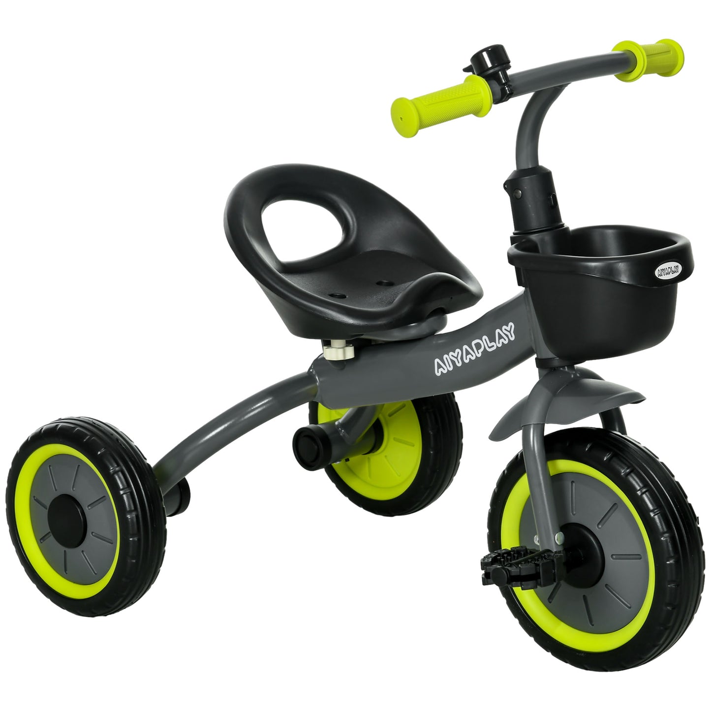 Children's Tricycle for 2-5 Years with Adjustable Seat and Bell, 70.5x50x58cm, Black