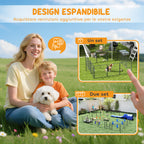 12-Panel Modular Dog Playpen, 80 x 1.5 x 80 cm, Foldable with Steel Door, 12 Pegs, Grey