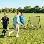 SPORTNOW Soccer Rebounder with 5 Adjustable Angles, Multi-Sport Training Net, Black
