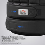 Unisex Weighted Vest 20kg, 38 Individual Weights, Padding, Velcro Closures, Black