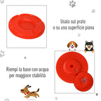 Dog Agility Set 3 Exercises: Slalom, Obstacles, Ring, for Dog Training, Portable, 2.5 kg, Yellow and Red