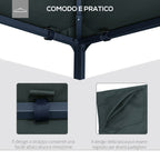 Replacement Roof for Gazebo 3x3 m in Gray Polyester with 8 Ventilation Holes