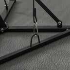 SPORTNOW Adjustable Height Punching Bag Support with 6 Steel Reinforcement Bars, 160x145x175-220 cm, Black