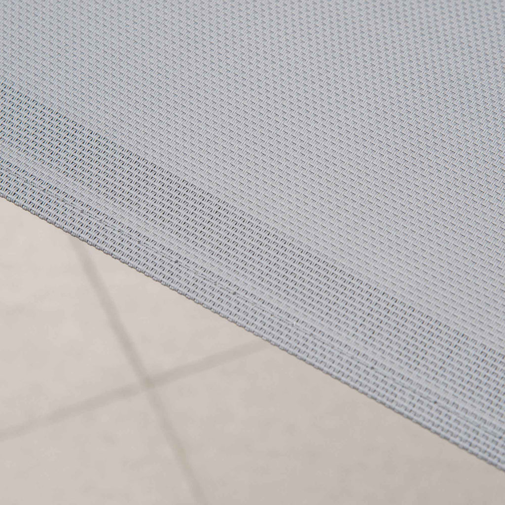 Outsunny Set of 4 Stackable Space-Saving Garden Chairs with Metal Armrests and Mesh Fabric, Grey