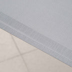 Outsunny Set of 4 Stackable Space-Saving Garden Chairs with Metal Armrests and Mesh Fabric, Grey