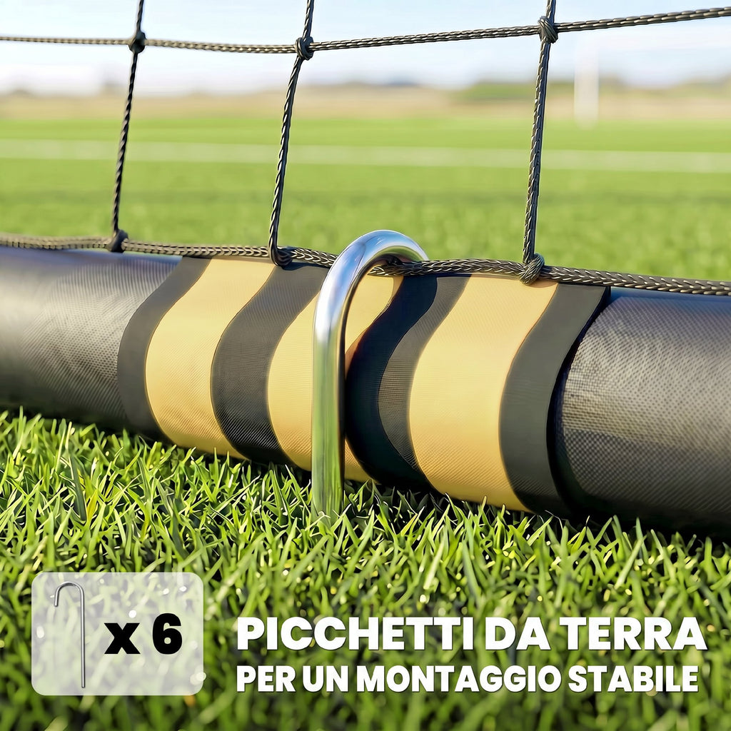 SPORTNOW Portable Soccer Goal 240x160cm with EPE Foam Padding