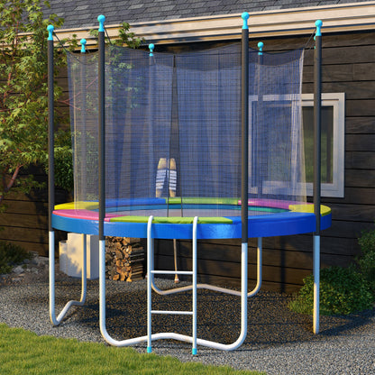 Trampoline Cover Ø244x30 cm Foldable and Portable, in Plastic, PE and Foam, Multicolor