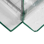 Outsunny 5-Tier Steel Mini Greenhouse for Garden and Terrace Plants with PVC Cover, 69x49x193 cm, Green