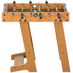 Folding Wooden Table Football with 6 Rods, 18 Players and Scoreboard, 69x37x70cm - Borge' Group Limited