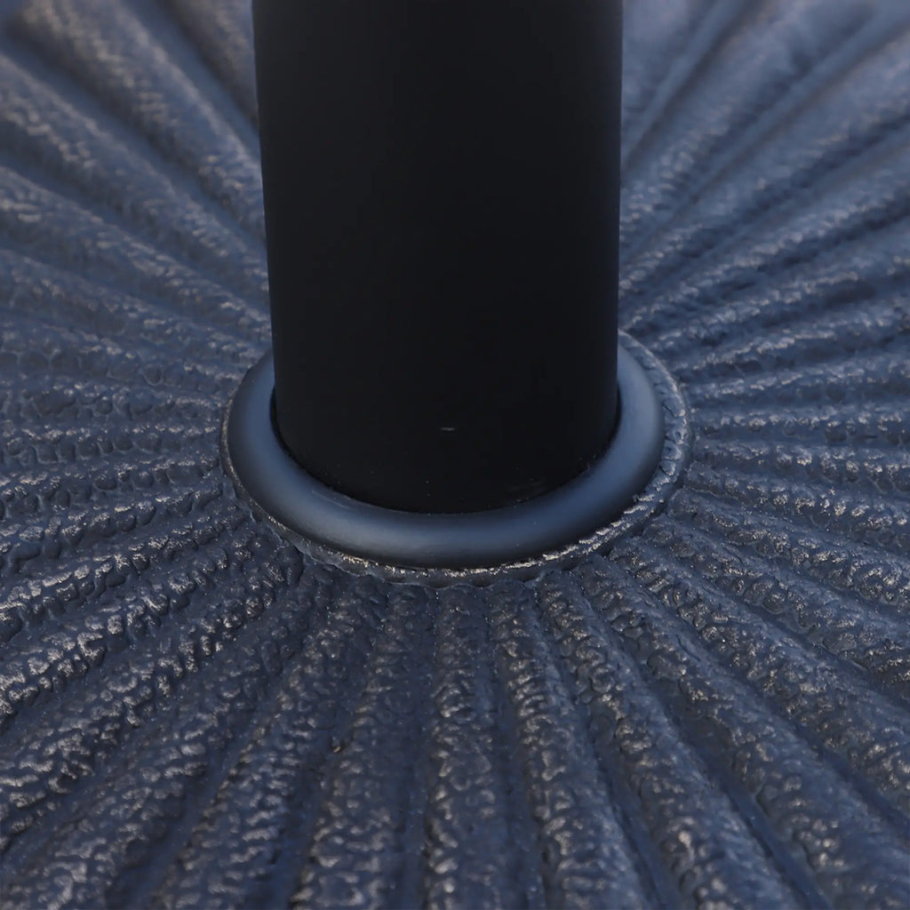 Round Umbrella Base for Ø3.8-4.8cm Poles with Decoration and Knob, Weight 15kg Ø49x32cm - Borge' Group Limited