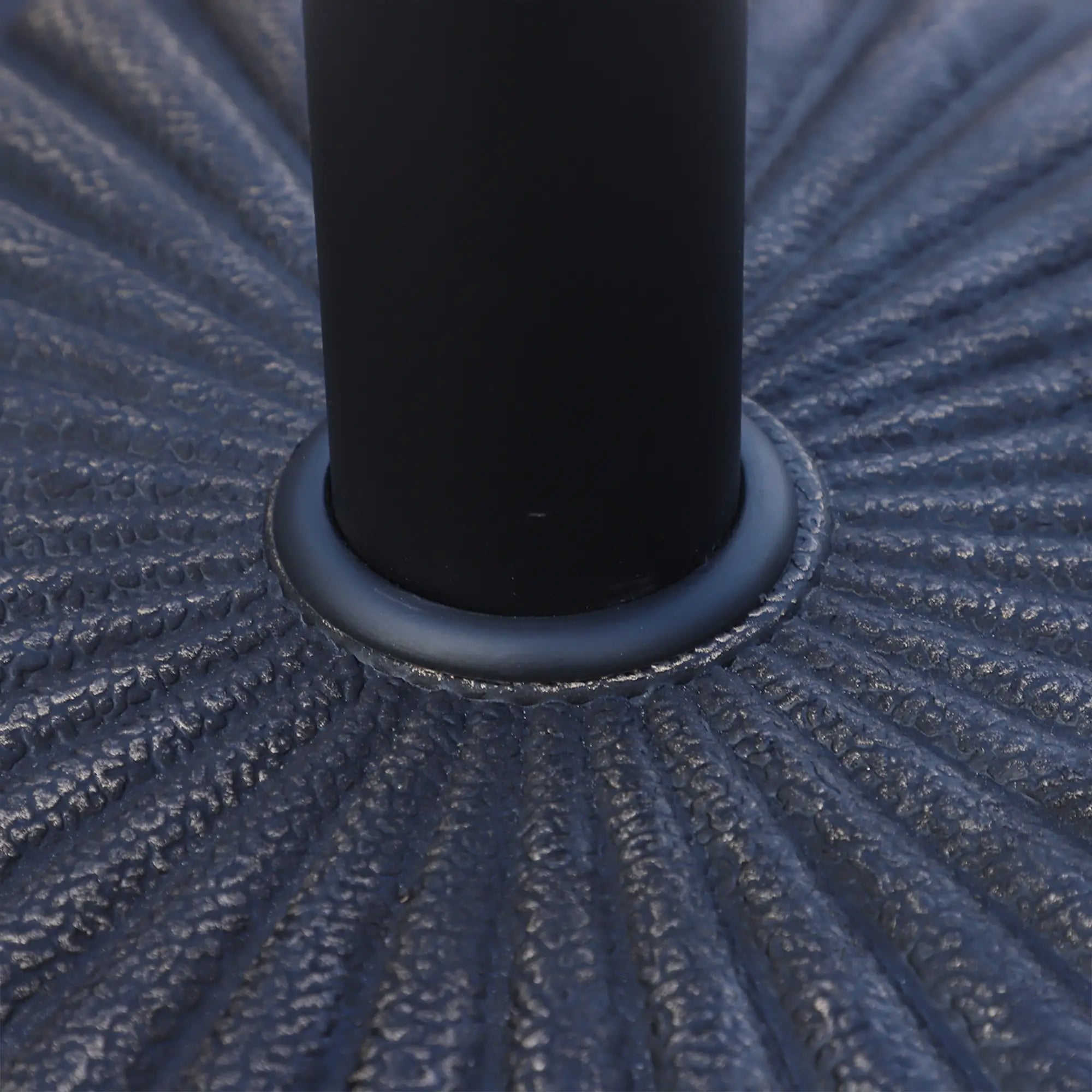 Round Umbrella Base for Ø3.8-4.8cm Poles with Decoration and Knob, Weight 15kg Ø49x32cm - Borge' Group Limited