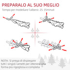 180cm Snowy Christmas Tree with 523 Branches and Steel Base for Indoors