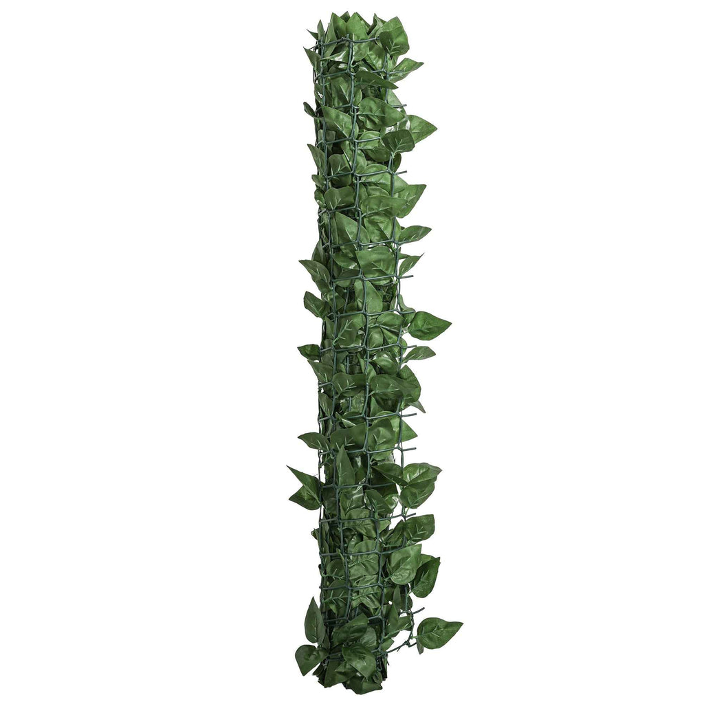 Outsunny Rollable and Waterproof Artificial Hedge, in Silk and PE, 300x100 cm, Dark Green