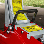 Hydraulic Jack Low Lift 8-38cm, Reinforced Steel with 2.5 Ton Capacity, Red