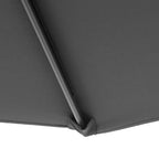 Garden Umbrella 3x2.5 m Arm and Tiltable with Crank, in Steel and Polyester Grey - Borge' Group Limited