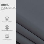 Outsunny Replacement Awning Cover for 4x3m Retractable Sun Shade Canopy in UV 50+ Polyester, Grey