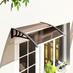 Outsunny Waterproof and Anti-UV Outdoor Canopy, in PC, PP and Aluminum, 75x100x23 cm, Brown and Black