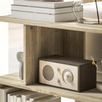 Modern S-Shaped Coffee Table with 3 Shelves for Living Room and Lounge, 90x30x61 cm, Wood