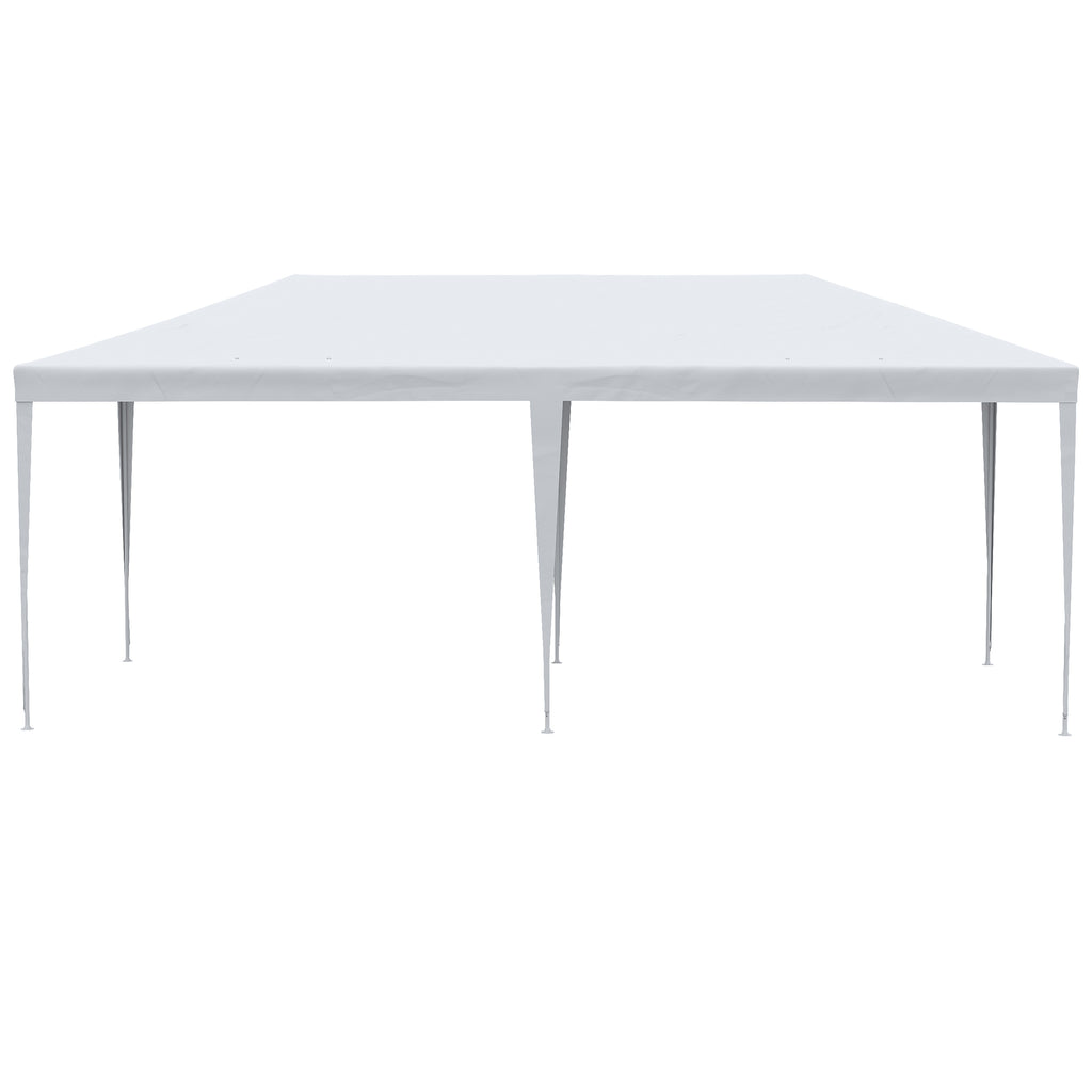 Garden Gazebo for Events with 4 Removable Walls with Windows, 5.8x2.9x2.5m, White